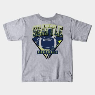 Seattle Football Retro Throwback Kids T-Shirt